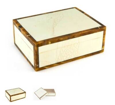 Tizo Bone Faux Horn Box Small 8x6x3 W438BXSM, MPN: W438BXSM,