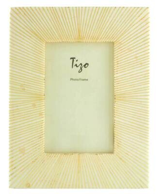 Tizo Rays Faux Bone Gold Picture Frame 5 x 7 Inch W439-57, MPN: W439-57,