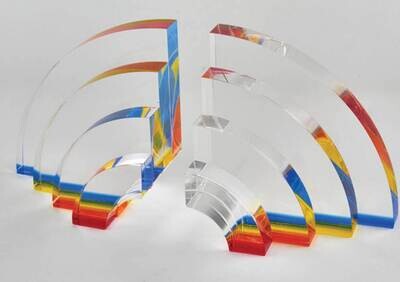 Tizo Acrylic Rainbow Bookends HA227BOK, MPN: HA227BOK,