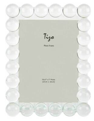 Tizo Single Bubble 4 x 6 Inch Crystal Glass Picture Frame PH1880-46, MPN: PH1880-46,