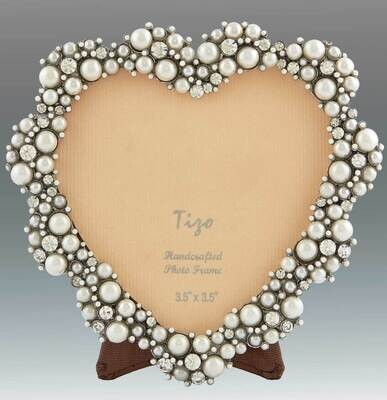 Tizo 3x3 Pearls And Crystals Jeweltone Picture Frame RS60233, MPN: RS60233,