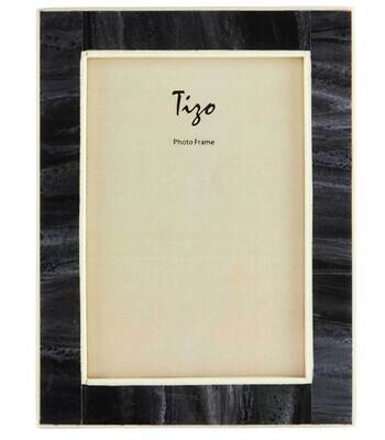 Tizo Dark Gray 5 x 7 Inch Horn Bone Picture Frame W449BLK57, MPN: W449BLK57,