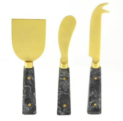 Tizo Cheese Set of 3 Gray Gold 2349GY/CH, MPN: 2349GY/CH,