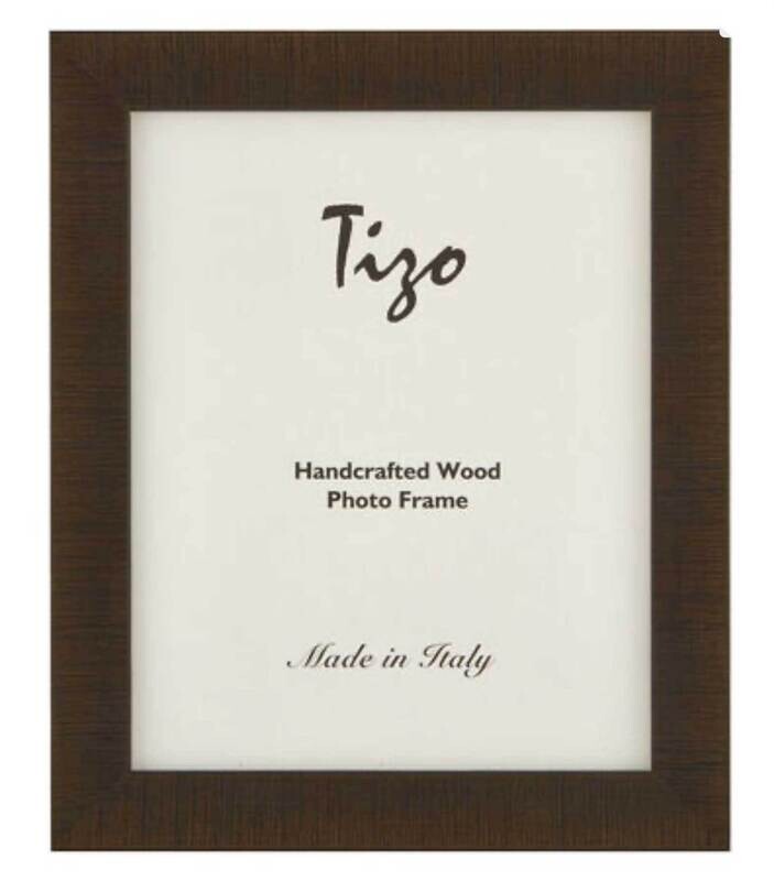 Tizo Dark Brown Wooden Picture Frame 8 x 10 Inch 317BRN80