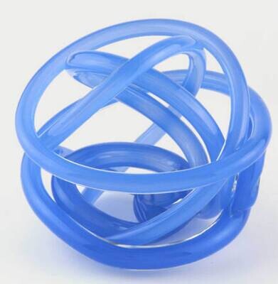 Tizo Glass Knot Blue Handblown P127BLKNT, MPN: P127BLKNT,