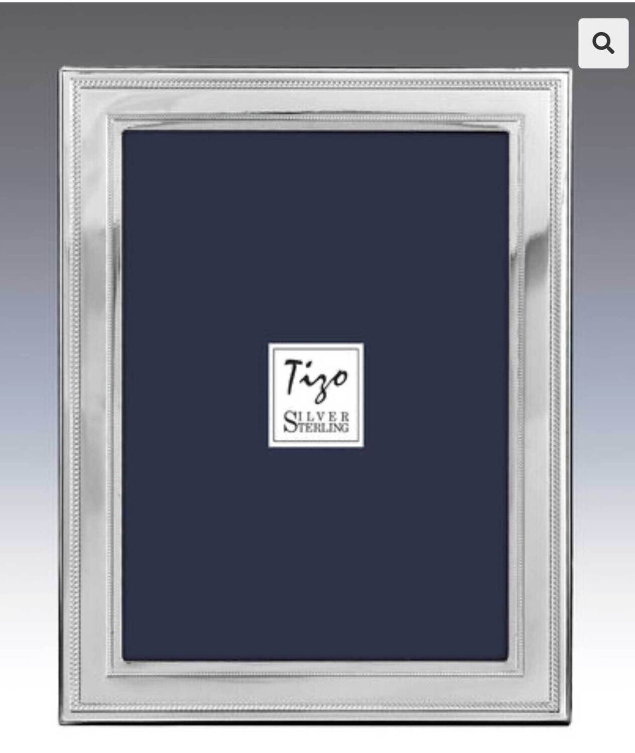 Tizo Double Beaded Sterling Silver Picture Frame 4 x 6 Inch 2012-46, MPN: 2012-46,
