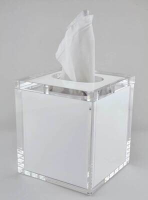 Tizo Lucite Tissue Box with Lid Inner White HA230WHTS, MPN: HA230WHTS,