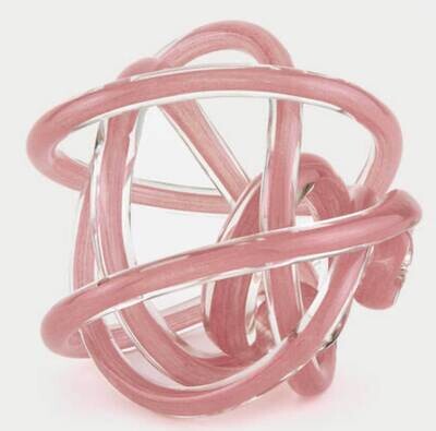 Tizo Glass Knot Pink Handblown P127PKKNT, MPN: P127PKKNT,