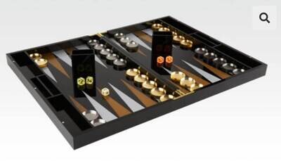 Tizo Acrylic Backgammon Black HA105BKBG, MPN: HA105BKBG,