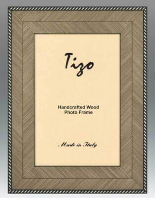 Tizo Wide Grey Zebra Border Wooden Picture Frame 8 x 10 Inch OBL30GY-80, MPN: OBL30GY-80,