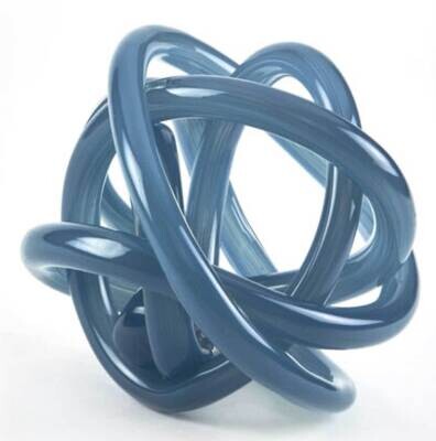 Tizo Glass Knot Blue Handblown P117SBKNT, MPN: P117SBKNT,