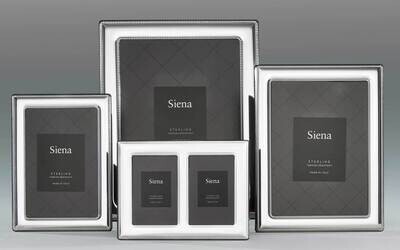 Tizo Set of 4 Double Beaded Sterling Silver Picture Frames TZ6844 S/4, MPN: TZ6844 S/4,