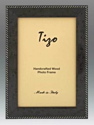 Tizo Green Zebra Border Wooden Picture Frame 4 x 6 Inch OBL20GN-46, MPN: OBL20GN-46,