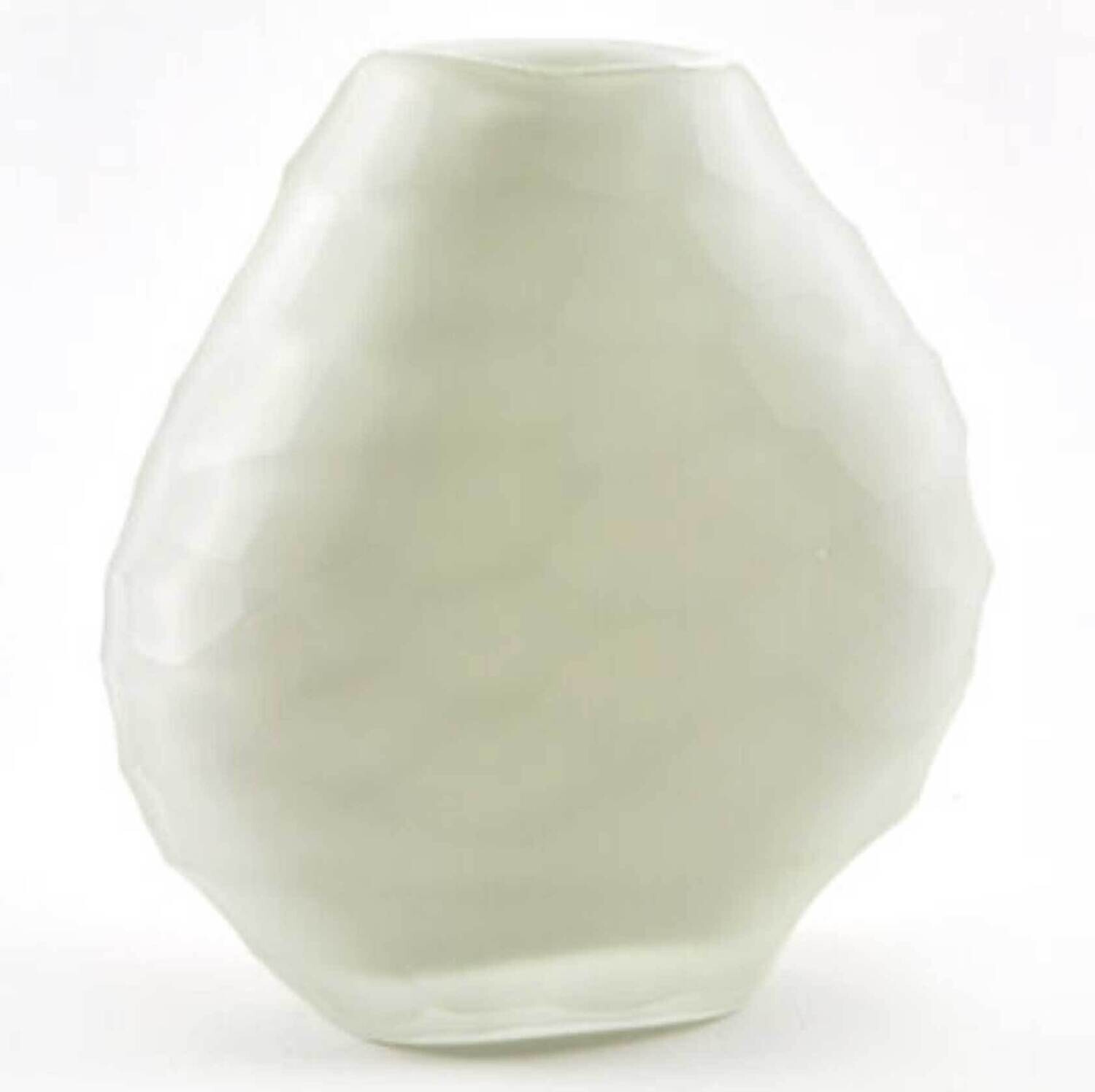 Tizo Large Hammered Vase White Crystal DA755WHVS