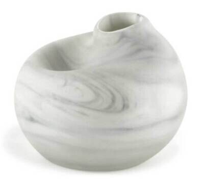 Tizo Hand Blown Marbled Vase Short 3.75_ H P240BLUVS, MPN: P240BLUVS,