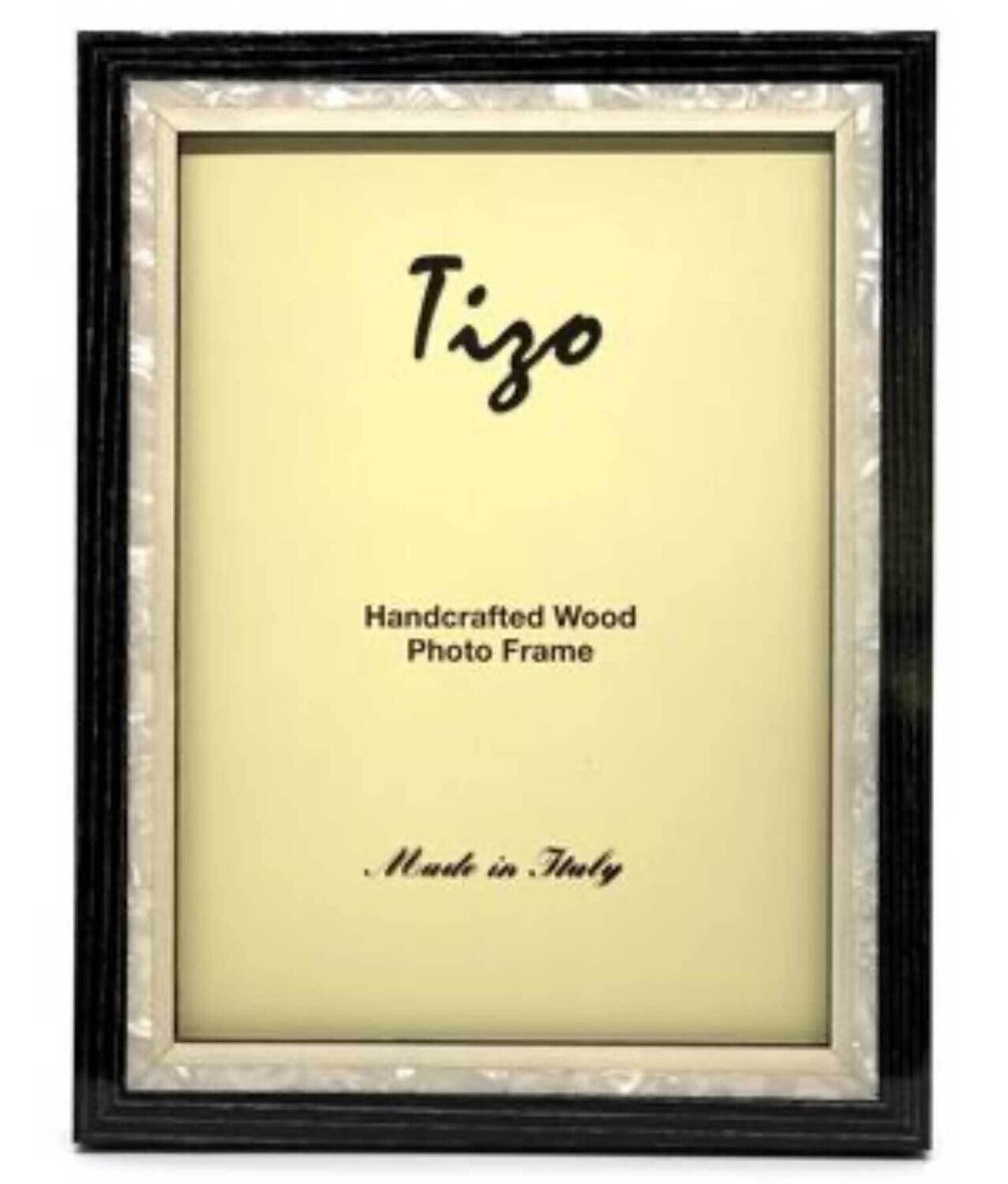 Tizo Black Mother of Pearl Wooden Picture Frame 5 x 7 Inch ST20BLK-57, MPN: ST20BLK-57,