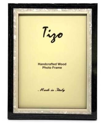 Tizo Black Mother of Pearl Wooden Picture Frame 5 x 7 Inch ST20BLK-57, MPN: ST20BLK-57,