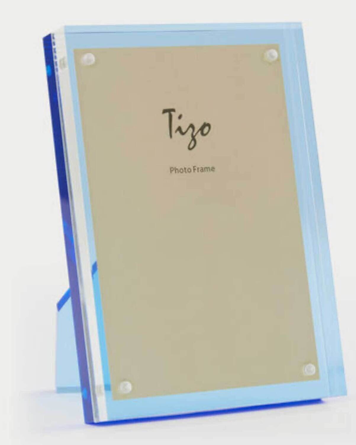 Tizo Blue Back 8 x 10 Inch Lucite Picture Frame HA159BL80, MPN: HA159BL80,