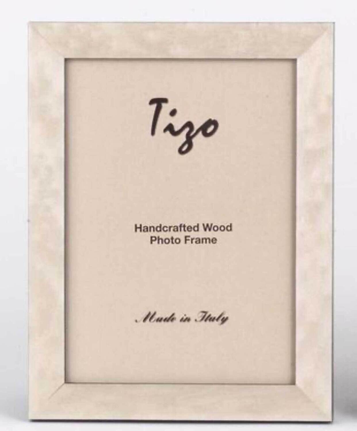 Tizo White Burl Pattern Wooden Picture Frame 4 x 6 Inch 280WHT-46, MPN: 280WHT-46,