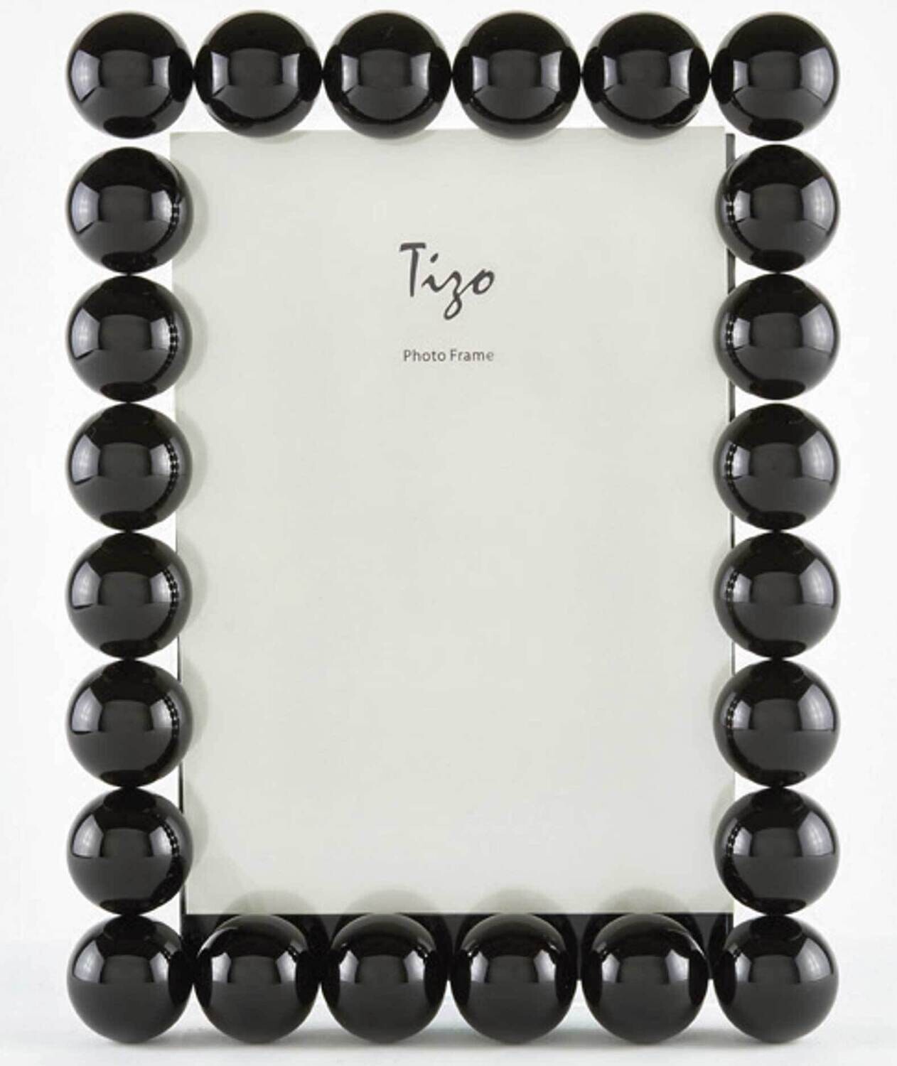 Tizo Single Bubble Crystal Black Picture Frame 4 x 6 Inch PH1880BK46