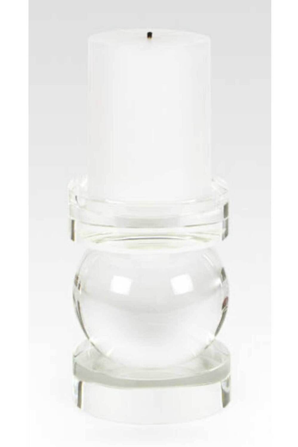 Tizo Sphere Pillar Candleholder Medium Crystal PH191CH/M