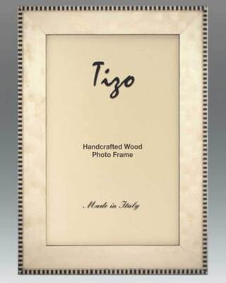 Tizo Zebra White Wooden Picture Frame 5 x 7 Inch ANNWHT-57, MPN: ANNWHT-57,