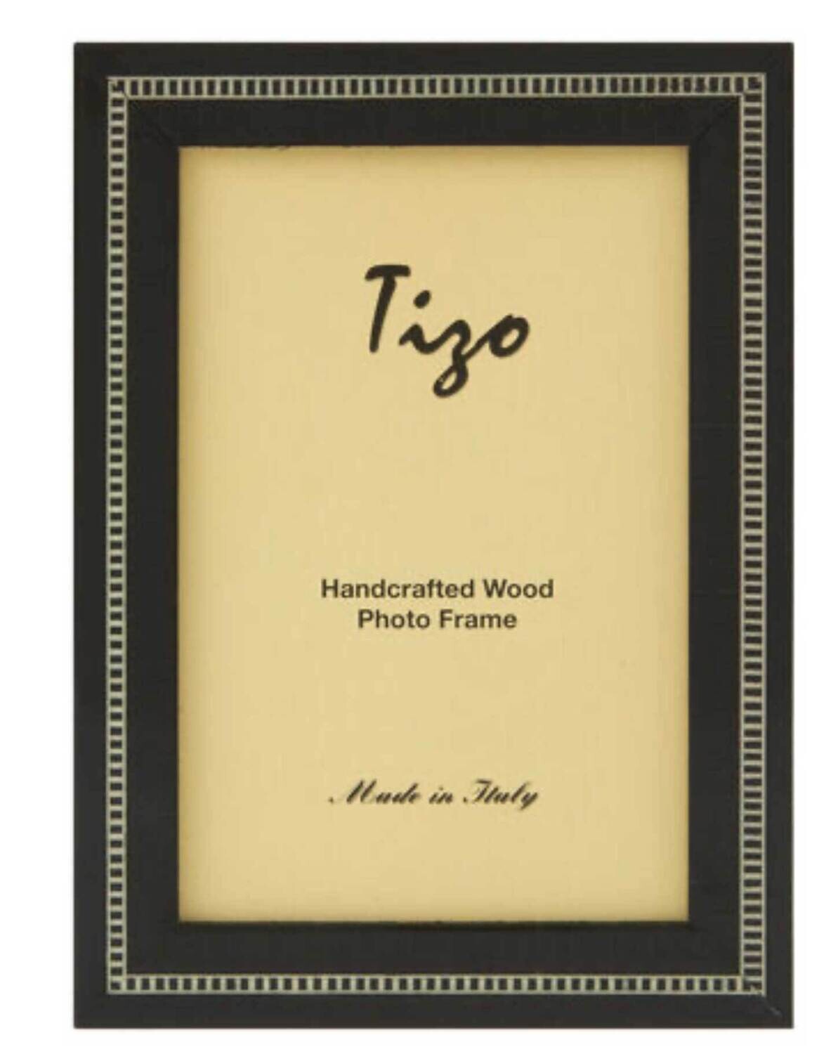 Tizo Black Rails Wooden Picture Frame 4 x 6 Inch ANNBK/E-46, MPN: ANNBK/E-46,