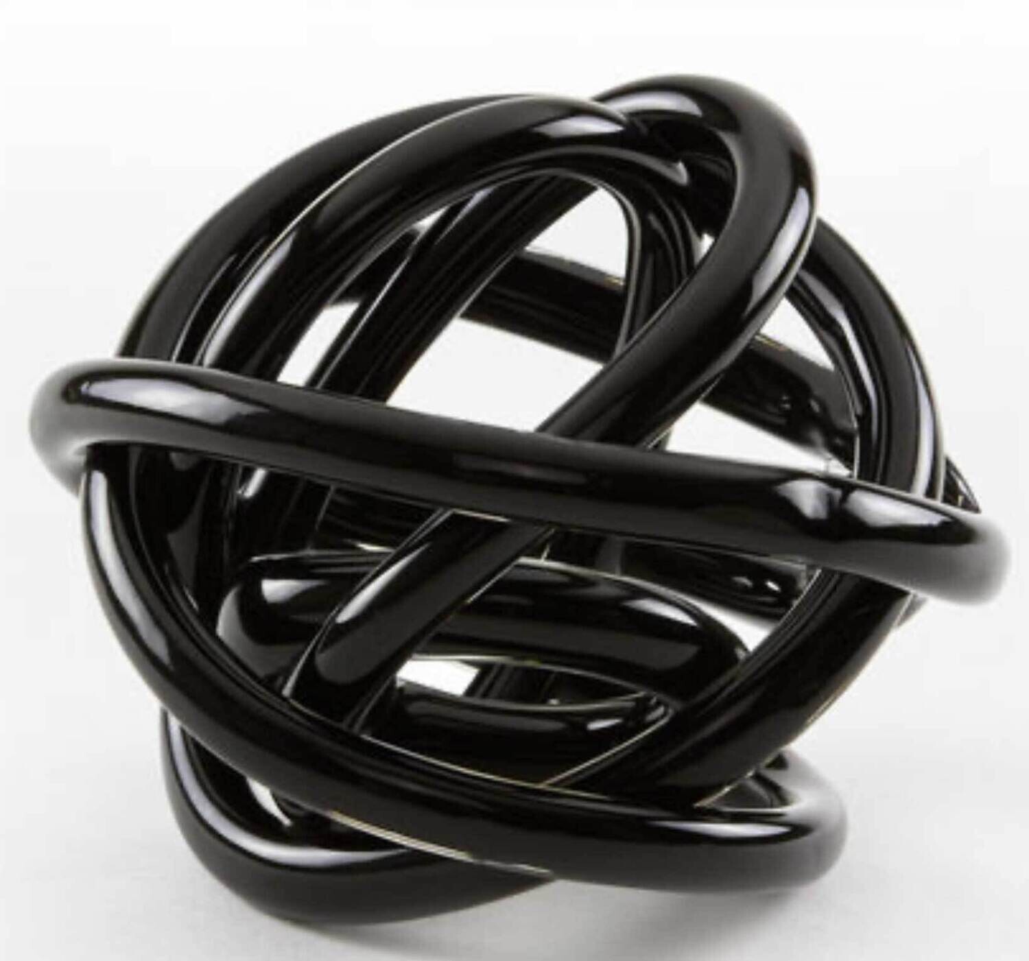 Tizo Glass Knot Black Handblown P117BKKNT, MPN: P117BKKNT,