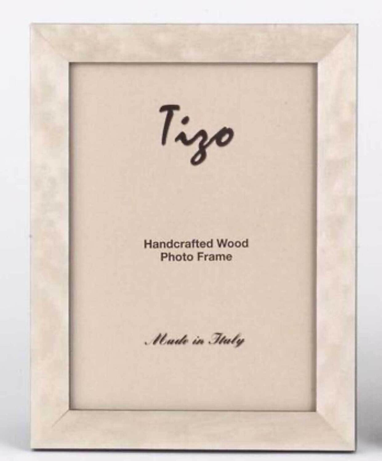 Tizo White Burl Pattern Wooden Picture Frame 8 x 10 Inch 280WHT-80
