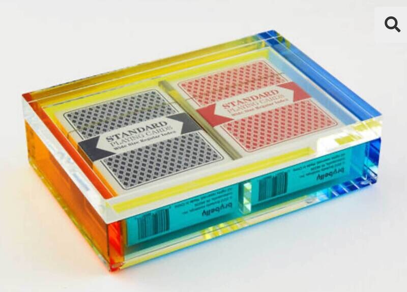Tizo Acrylic Card Box Set Multi Color HA182MCBX