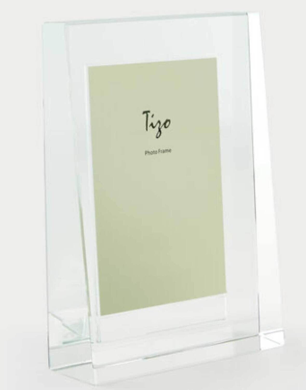 Tizo Picture Frame Plain 4 x 6 Inch Crystal Glass PH1360-46, MPN: PH1360-46,