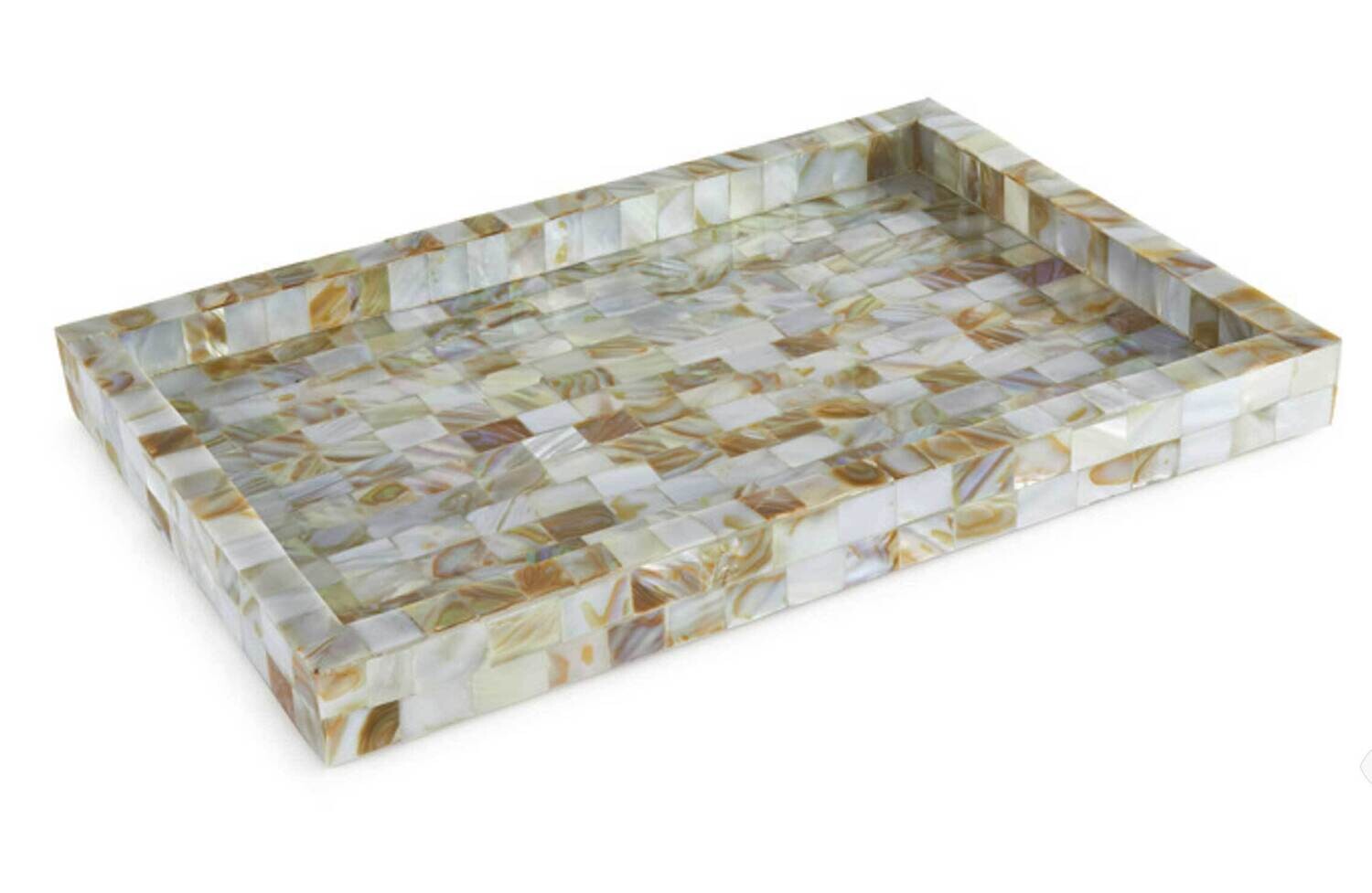 Tizo Mother of Pearl Tray 8x6x3 Platter W443WHTY, MPN: W443WHTY,