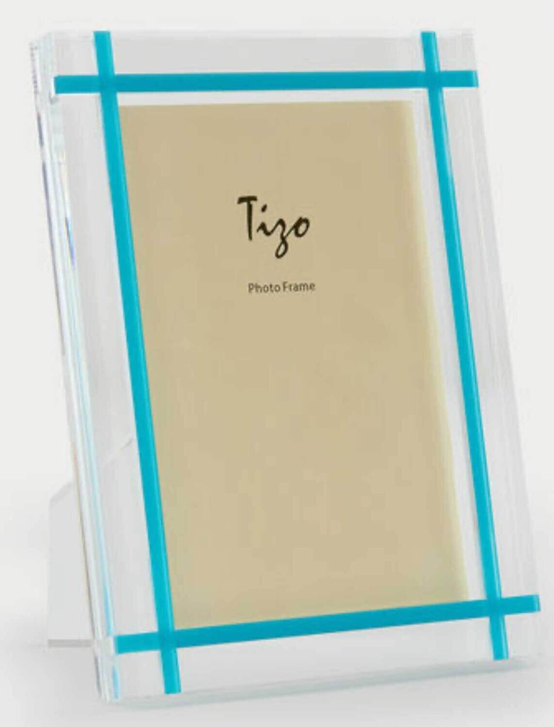 Tizo Turquoise Inaly 4 x 6 Inch Lucite Picture Frame HA191TR46, MPN: HA191TR46,