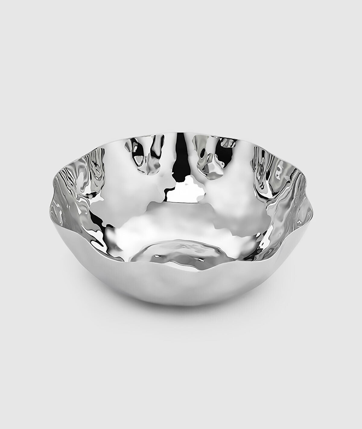 Mary Jurek Blossom Free Form Stainless Bowl 8&quot; x 2 3/4&quot; H BLSMX001.2, MPN: BLSMX001.2,