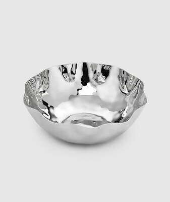 Mary Jurek Blossom Free Form Stainless Bowl 8&quot; x 2 3/4&quot; H BLSMX001.2, MPN: BLSMX001.2,