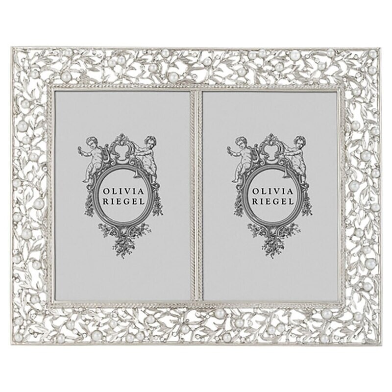 Olivia Riegel Silver Eleanor 4" x 6" Double Picture Frame RT4634
