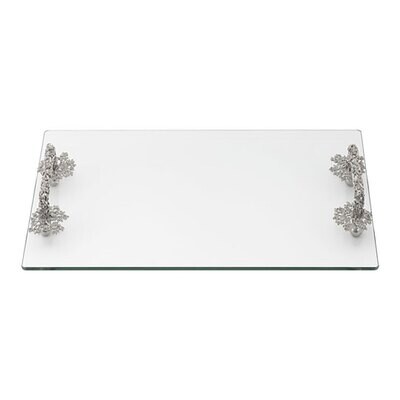 Olivia Riegel Silver Isadora Glass Tray VT9006, MPN: VT9006, 851090000032