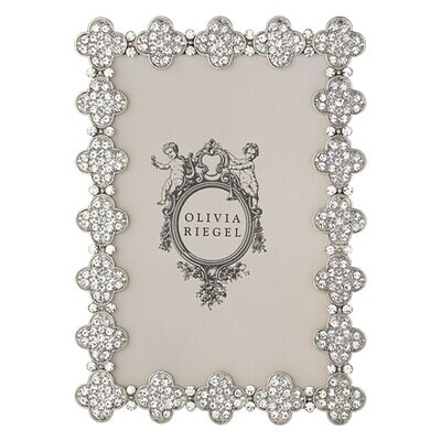 Olivia Riegel Silver Pav� Clover 5&quot; x 7&quot; Picture Frame RT2353, MPN: RT2353, 851090000247