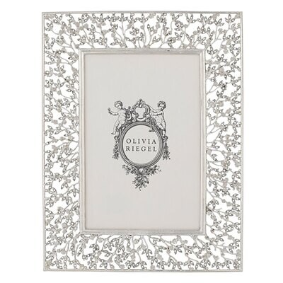 Olivia Riegel Silver Isadora 4&quot; x 6&quot; Picture Frame RT2261, MPN: RT2261, 850006219926