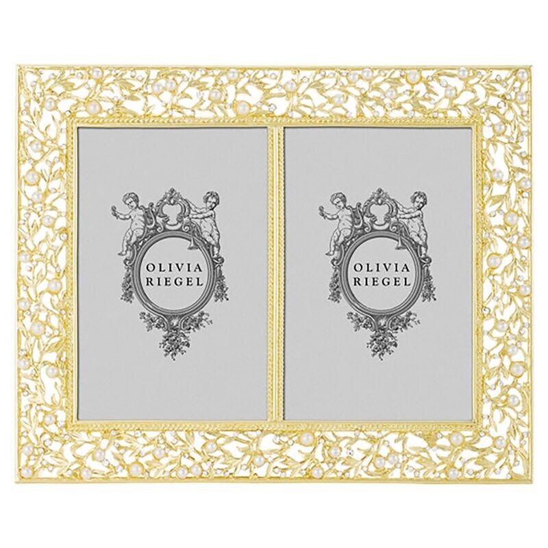 Olivia Riegel Gold Eleanor 4" x 6" Double Picture Frame RT4534