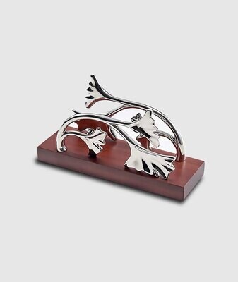 Mary Jurek Ginkgo Wood Napkin Holder 7 1/2&quot;L x 2 1/2&quot; W x 4&quot; H GNKO007, MPN: GNKO007,