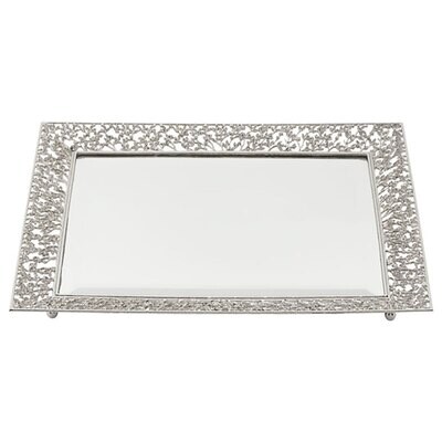 Olivia Riegel Silver Isadora Beveled Mirror Tray VT2203, MPN: VT2203, 851090000018