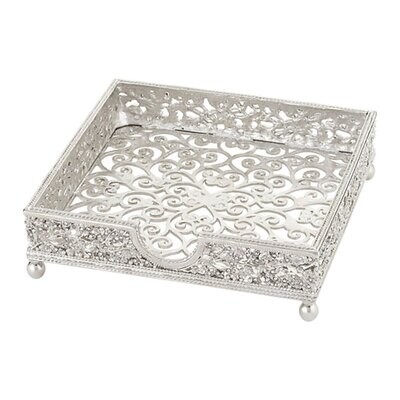Olivia Riegel Silver Isadora Cocktail Napkin Holder NC1005, MPN: NC1005,