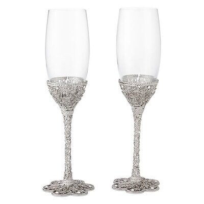 Olivia Riegel Silver Florence Flute Set of 2 FL2304, MPN: FL2304, 851090000452