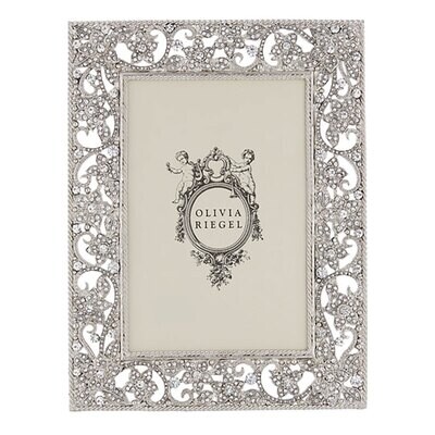 Olivia Riegel Silver Flora 5&quot; x 7&quot; Picture Frame RT4523, MPN: RT4523, 851090000674