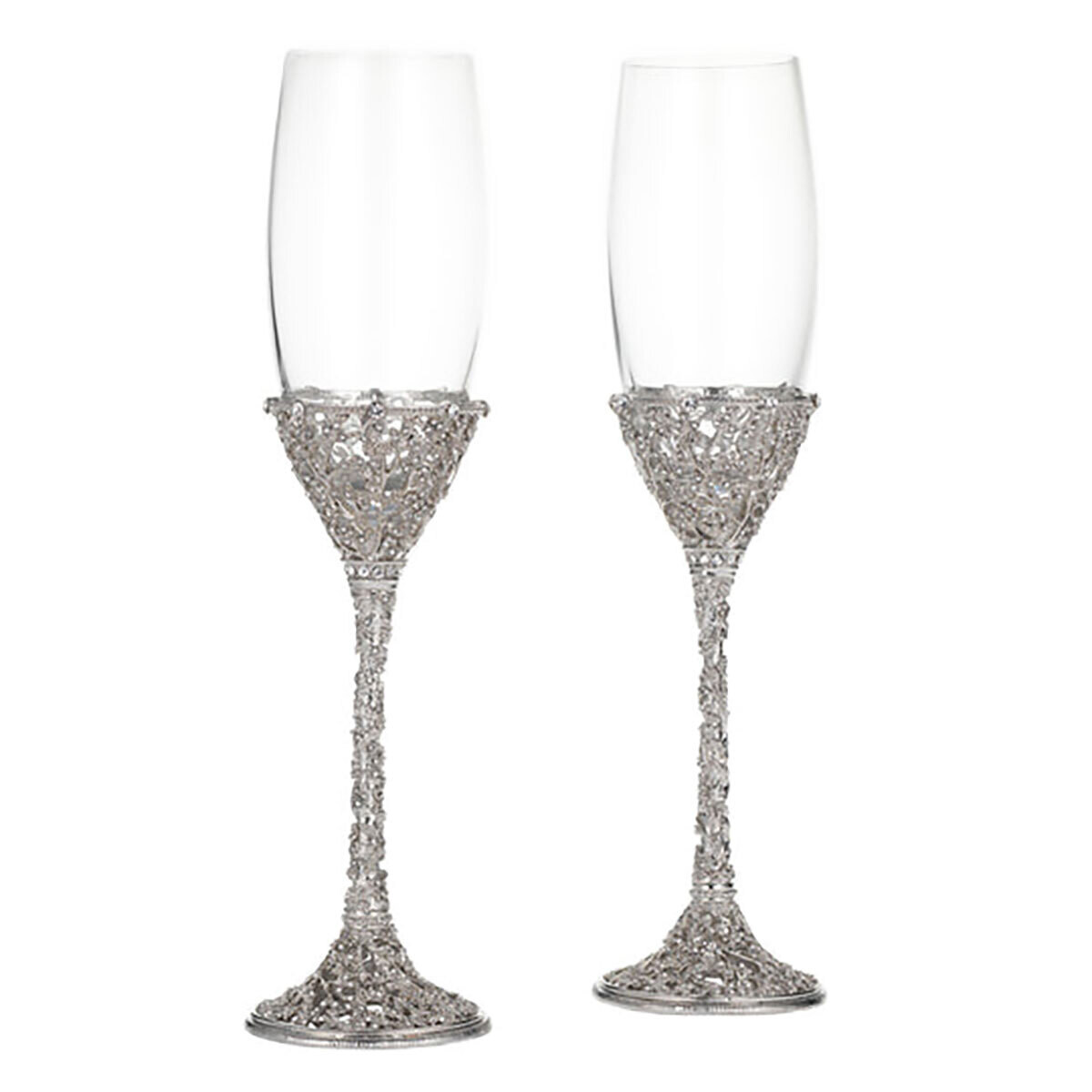 Olivia Riegel Silver Isadora Flute Set of 2 FL2022, MPN: FL2022, 850006219759