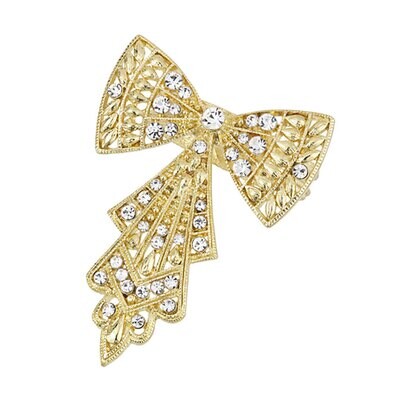 Olivia Riegel Gold Bow Napkin Ring Set of 4 NR1018, MPN: NR1018,