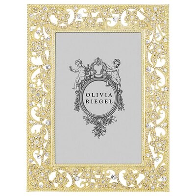 Olivia Riegel Gold Flora 4&quot; x 6&quot; Picture Frame RT4519, MPN: RT4519,