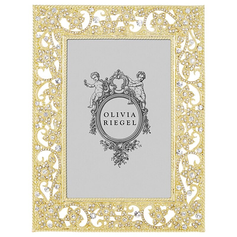 Olivia Riegel Gold Flora 4" x 6" Picture Frame RT4519