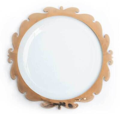 Annieglass Rococo Gold 13 Inch Rococo Buffet Server RR109G, MPN: RR109G, UPC: 690432109459